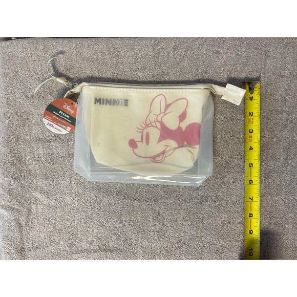 NWT Disney MINNIE MOUSE Zipper Nylon POUCH Kingdom Hearts Disneyland Disneyworld - Picture 4 of 5